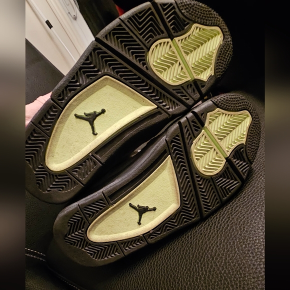 Jordan 4 Retro Mid Neon 95 Size 37.5 - Picture 4 of 10